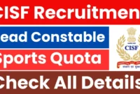 CISF Head Constable Recruitment 2025
