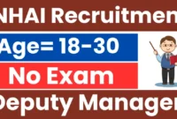 NHAI Deputy Manager Recruitment 2025