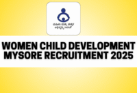WCD Mysore Recruitment 2025