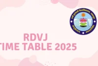RDVJ Time Table 2025 Announced @ rdunijbpin.org Details Here