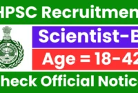 HPSC Scientist-B Recruitment 2025