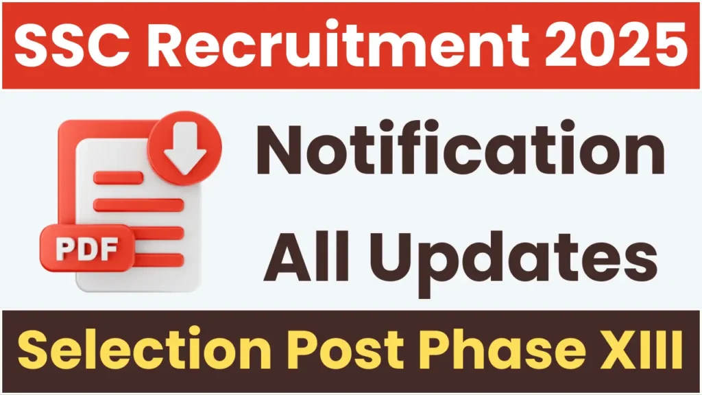 SSC Selection Post Phase XIII