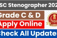 SSC Stenographer Recruitment 2025